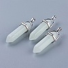 Synthetic Luminous Stone Double Terminated Pointed Pendants G-P359-03A-1