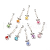 Acrylic Imitation Pearl Beaded Angel Pendant Decorations X1-HJEW-JM00741-1