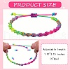 Braided Nylon Thread Cord Bracelets BJEW-SW00049-02-7