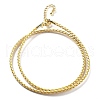 Polyester Cord Braided Necklace Makings MAK-L043-03G-10-1