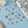 HOBBIESAY 100Pcs 20 Style Tibetan Style Alloy Pendants FIND-HY0003-07-4