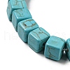 Dyed Synthetic Turquoise Beads Strands G-G075-B02-02-4