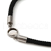 Milan Cord & 304 Stainless Steel Bracelets Making MAK-H004-02A-P01-2