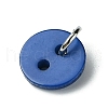 Resin Flat Round 2-Hole Buttons Pendants PALLOY-JF03384-3