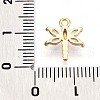 Brass Micro Pave Cubic Zirconia Charms KK-N261-10G-3
