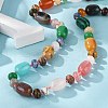 Natural & Synthetic Gemstone Beaded Necklaces NJEW-S390-25-3