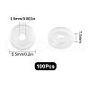 SUNNYCLUE 100Pcs Comfort Silicone Pads for Screw Back Clip on Earrings FIND-SC0003-18-2