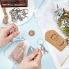 SUNNYCLUE 10Pcs Western Cowboy Keychain DIY-SC0024-69-3