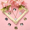 45Pcs 9 Styles Printed Alloy Pendants ENAM-CJ0003-46-6