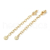Brass Ends with Chains KK-P283-36G-1