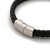Braided Microfiber Leather Cord Bracelets BJEW-P328-07B-P-3