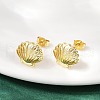 Brass Stud Earrings EJEW-R032-02G-1