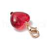 6Pcs Heart with Star Moon Sun Glass Pendant Decorations HJEW-JM03166-7