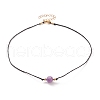 Faceted Natural Dyed Gemstone Pendant Necklaces NJEW-JN03230-2