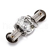 Vintage Alloy with Rhinestone Cardigan Clips JEWB-B002-09AS-2