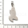 304 Stainless Steel Rhinestone Pendants STAS-V008-35P-3