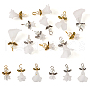  30Pcs 6 Styles Angel Frosted Acrylic Pendants FIND-TA0002-86-8