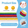 9 Strand 9 Colors Opaque Glass Beads Strands GLAA-TA0002-08-3