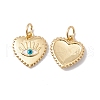 Rack Plating Brass Enamel Charms KK-C247-05G-1