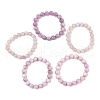 Natural Kunzite Stretch Beaded Bracelets BJEW-G630-A02-1