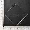 Transparent Acrylic Blank Pendants TACR-Z003-01B-5
