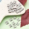 Brass Rhinestone Spacer Beads RSB072-17S-4