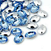 Imitation Taiwan Acrylic Rhinestone Cabochons GACR-A007-10x14mm-M-2