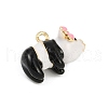Alloy Enamel Animal Cartoon Pendants PALLOY-R158-02LG-04-2