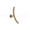 G23 Titanium with Clear Cubic Zirconia Threadless Labrets WG006A0-12-1