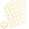Word Gold Foil Self-adhesive Stickers DIY-WH20001-13H-1