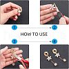 Unicraftale Eco-Friendly Brass Stud Earring Findings KK-UN0001-05G-NR-5