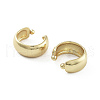 Plain Brass Flat Cuff Earrings EJEW-Q811-40G-2