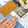 SOFPLATE 1200Pcs Brass Bead Tips KK-SP0001-93G-3