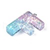Transparent Epoxy Resin Pendants CRES-S364-002F-3