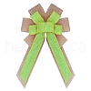Christmas Linen Big Bowknot Pendant Decorations AJEW-M041-03B-1