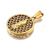 304 Stainless Steel Pendants STAS-B086-09H-G-2