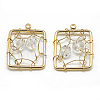 Brass Pendants X-KK-T032-061G-04-1