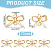 HOBBIESAY 20Pcs Brass Links FIND-HY0003-75-2