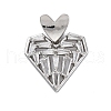 Brass Micro Pave Cubic Zirconia Pendants KK-V009-28G-1