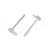 304 Stainless Steel Stud Earring Findings STAS-Q353-01P-2