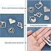 SUPERFINDINGS 48Pcs 6 Style Alloy Pendants FIND-FH0004-12-4