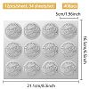 34 Sheets Custom Silver Foil Embossed PET Picture Sticker DIY-WH0528-018-2