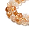 Natural Citrine Beads Strands G-A262-A01-8mm-4