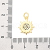 Brass Micro Pave Cubic Zirconia Pendants KK-D325-48G-3