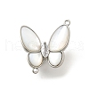 Brass Pave Clear Cubic Zirconia Fold Over Clasps KK-K398-12P-1