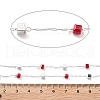 Handmade Brass & Glass Bead Chains CHC-L051-07S-02-2