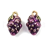 Brass Enamel Charms KK-L231-21G-06-1
