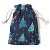 Christmas Theme Cloth Printed Storage Bags ABAG-F010-02A-05-2