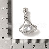 Micro Pave Cubic Zirconia Pendants KK-S351-01P-02-3