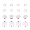 Yilisi Stainless Steel Blank Stapmping Tag Pendants STAS-YS0001-01P-10